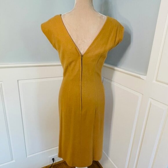 Vintage Lilli Diamond 1960's Beaded Wool Mad Men Wiggle Bow Dress XS Small - Picture 7 of 10